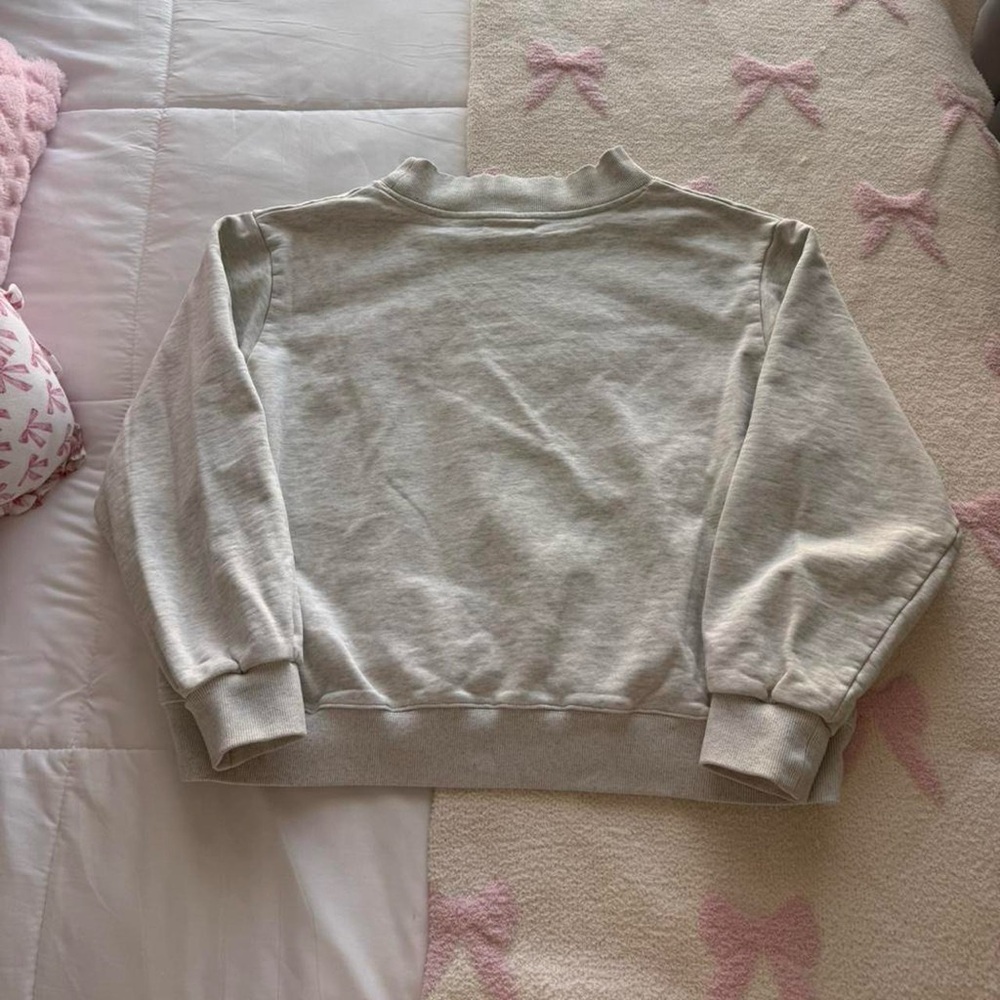Parke Grey and Navy Blue Mock neck Sweatshirt size - Picture 6 of 7